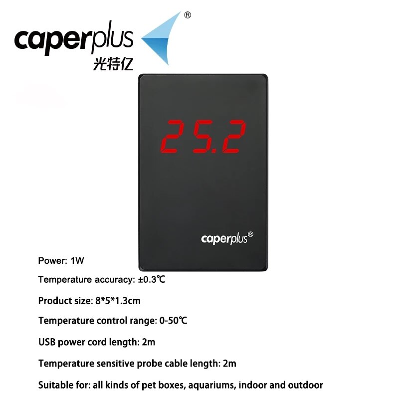 Caperplus Aquarium Thermometer App Wifi Afstandsbediening Monitor Thermometer Aquarium Aquarium Reef Tank Temperatuur Test Meter