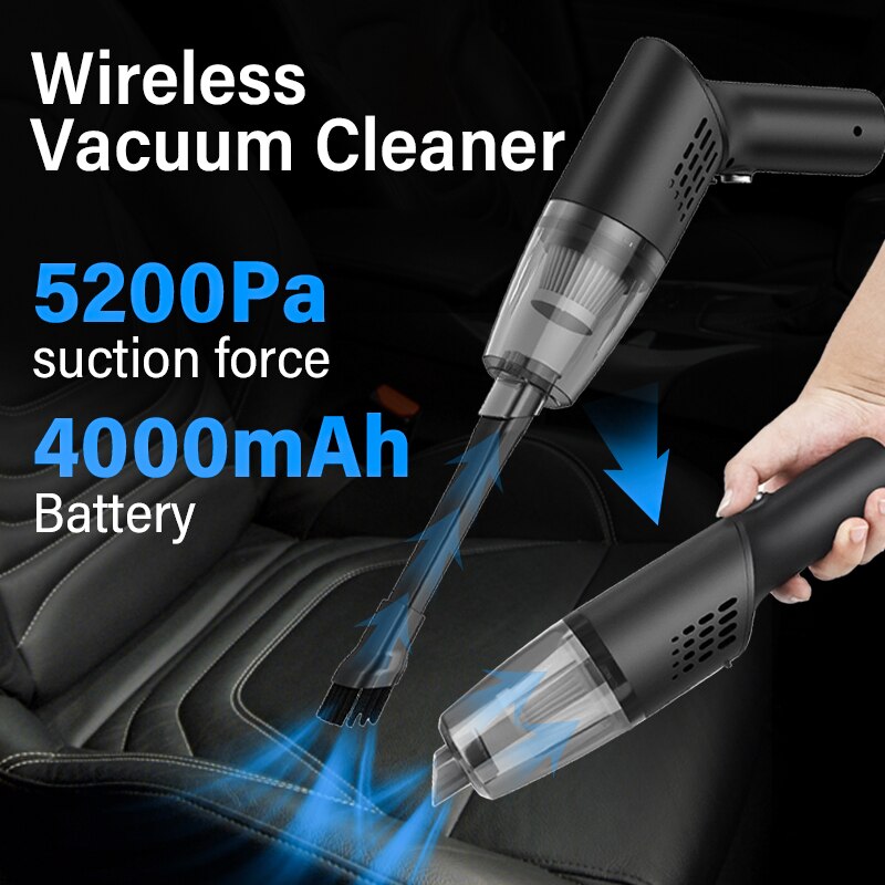 Handheld Stofzuiger Draadloze Perslucht Stofdoek Rechargeabl Draadloze Auto Draagbare Voor Auto Thuis Computer Toetsenbord Reiniger: Vacuum cleaner