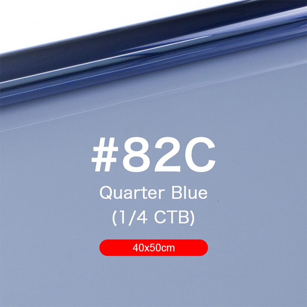 Filtre de couleur en papier, Gels de 40x50cm, pour éclairage de scène, lumière rouge, utilisé dans les films, les photos et les fêtes de théâtre: Blue82C