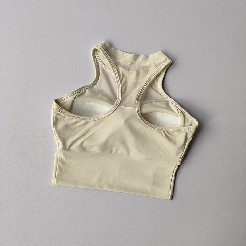 Komplementære bryster samlende sportsundertøy dame sexy bh-er mesh hurtigtørkende treningsvest yogadress utvendig bruk