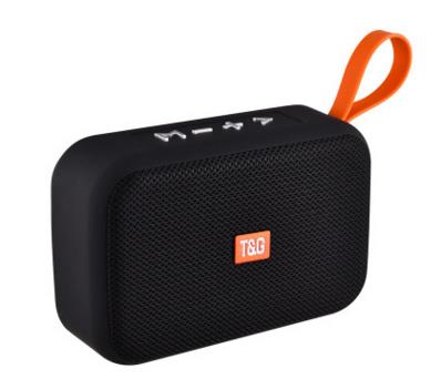 Tg506 bluetooth-luidsprekers, draadloze geluidsbox, draagbare subwoofer, buitensport-hifi-luidsprekers, ondersteuning voor tf-kaart, fm-radio en aux: Zwart -tg506