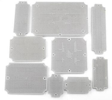 Fee Ship ABS Honeycomb Mounting Base Plate Waterproof Junction Box Base Plate Outdoor Monitoring Waterproof Box Fixed Base Plate: 250X150mm