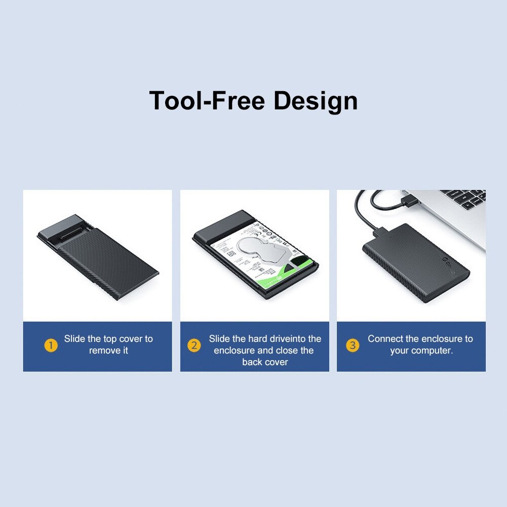 BL HDD fallen 2,5 5Gbps SATA zu USB C 3,0 Externe Festplatte Kasten Aluminium fallen HD Für Sata festplatte SSD HDD Gehäbenutzen