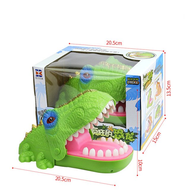 Crocodile bouche dentiste grande bouche Crocodile mordre doigt jeu drôle soulagement du Stress Gags jouets avec lumière et son enfants