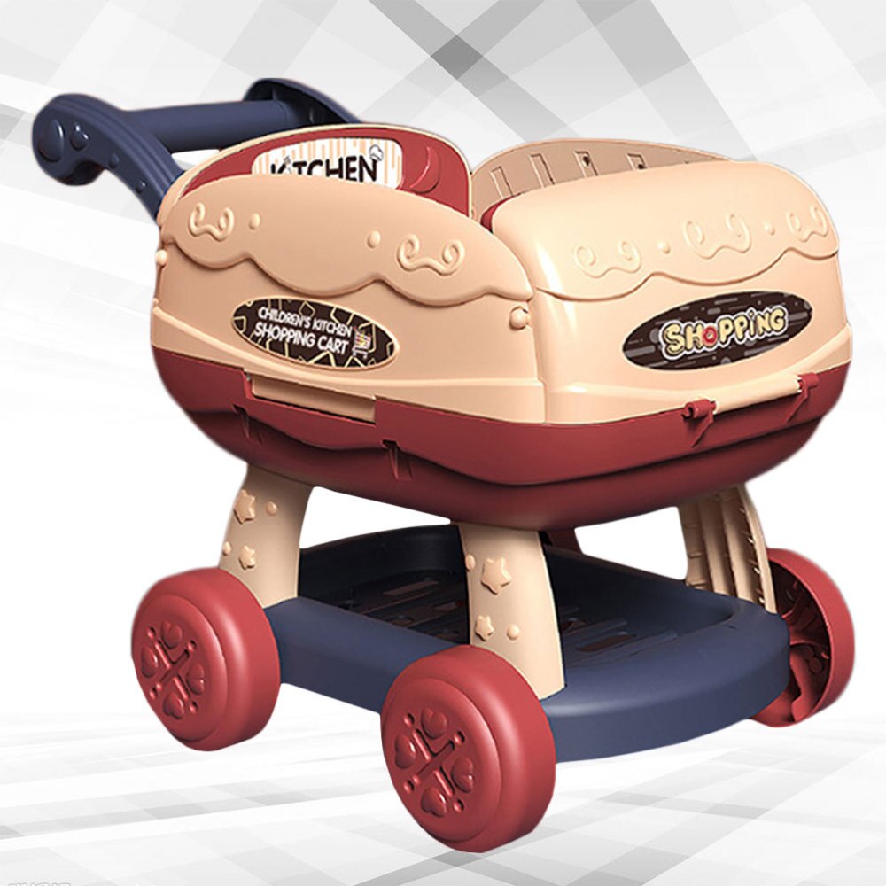 1Pcs Barbecue Kleurrijke Keuken Kind Speelgoed Winkelwagen Speelgoed Educatief Speelgoed Voor Jongen