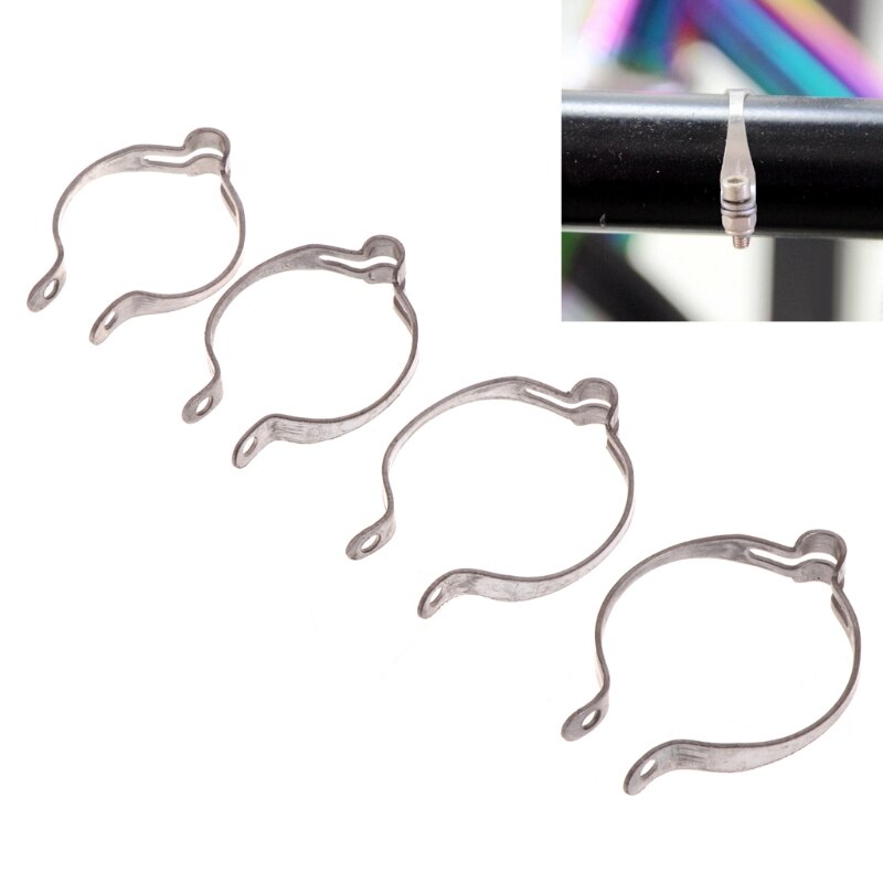 Bicycle Bike Cable Clamp Fix Frame Brake Speed Line Clip Stainless Steel 4 Sizes Y51D