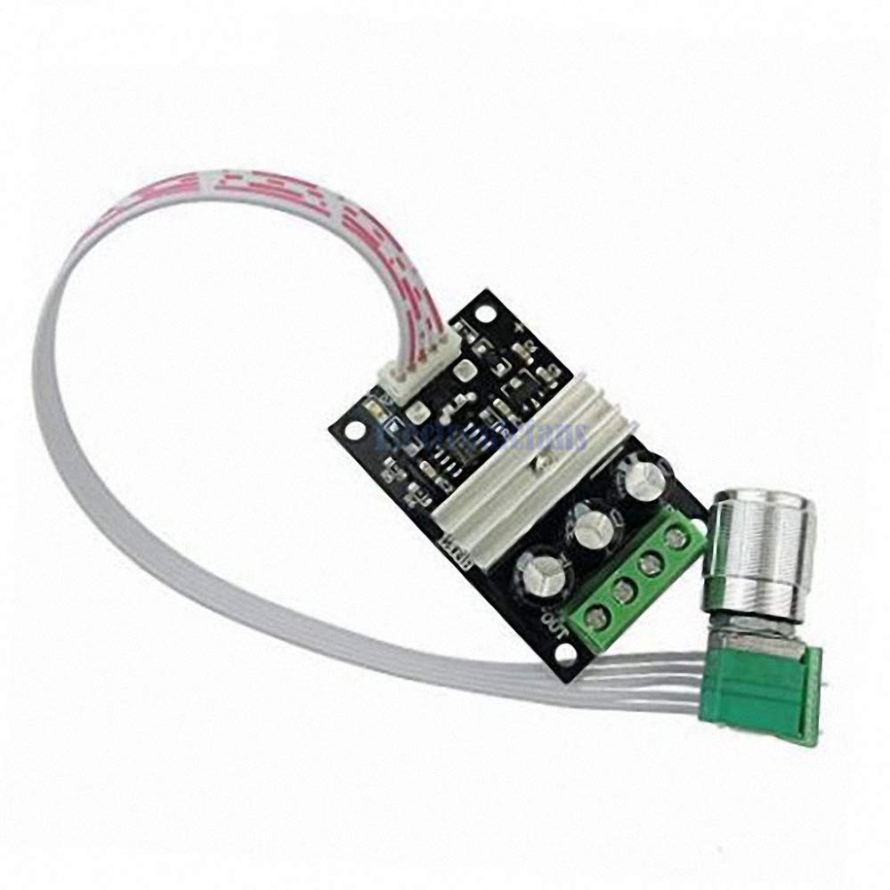 DC 6-28V 80W 3A Reversible PWM DC Motor Speed Control Switch 12V Fan Speed Controller Volt Regulator Adjustable Reverse Dimmer