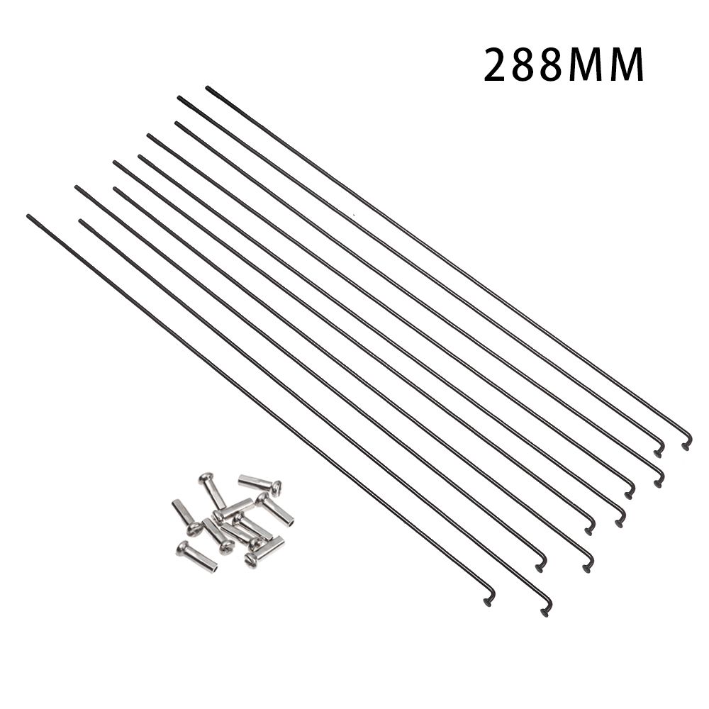 10PCS Multisizes Edelstahl Fahrrad Speichen Mit Nippel MTB Fahrräder Speichen Drähte Bike Reparatur Ersatz Werkzeug: 288MM
