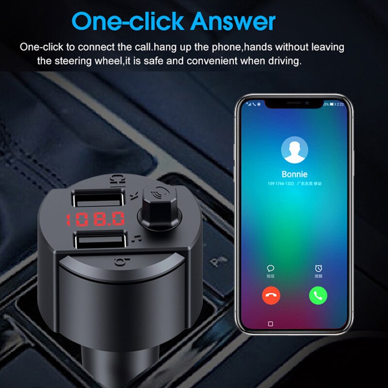 Dual-usb-auto-bluetooth- 5.0 mp3 -player-multifunktions-freisprecheinrichtungs-empfänger-set  nc99