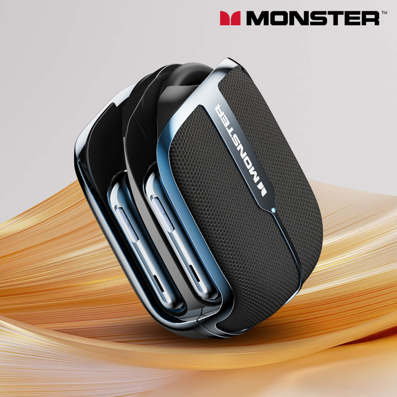 Choice Monster XKO06 auriculares de oído abierto inalámbrico Bluetooth 5,4 reducción de ruido auriculares para juegos llamada HD auriculares deportivos con micrófono: Rojo