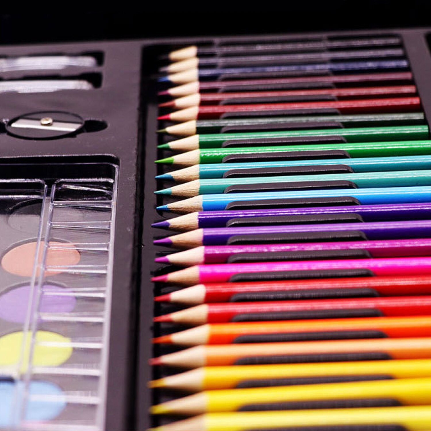Ensemble de dessin artistique pour enfants, 168 pièces, Crayons à l&#39;huile, Pastels, marqueurs d&#39;aquarelle, outils à crayon de couleur, pour garçons et filles, Art su