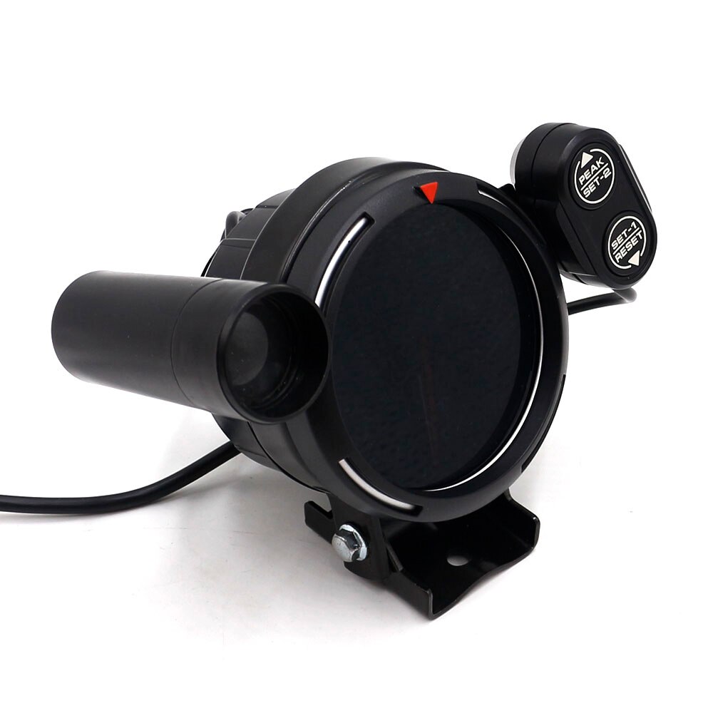 Tacómetro de 3,15 "y 80mm para coche de gasolina, 0 ~ 11 × 1000Rpm, Fondo de LED NEGRO de 7 colores para 4/6/8 cilindros, 12V