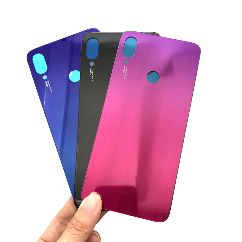 Voor Xiaomi Redmi Note 7 Batterij Back Glas Panel Achterdeur Behuizing Case Voor Redmi Note 7 Pro Terug Batterij cover Deur