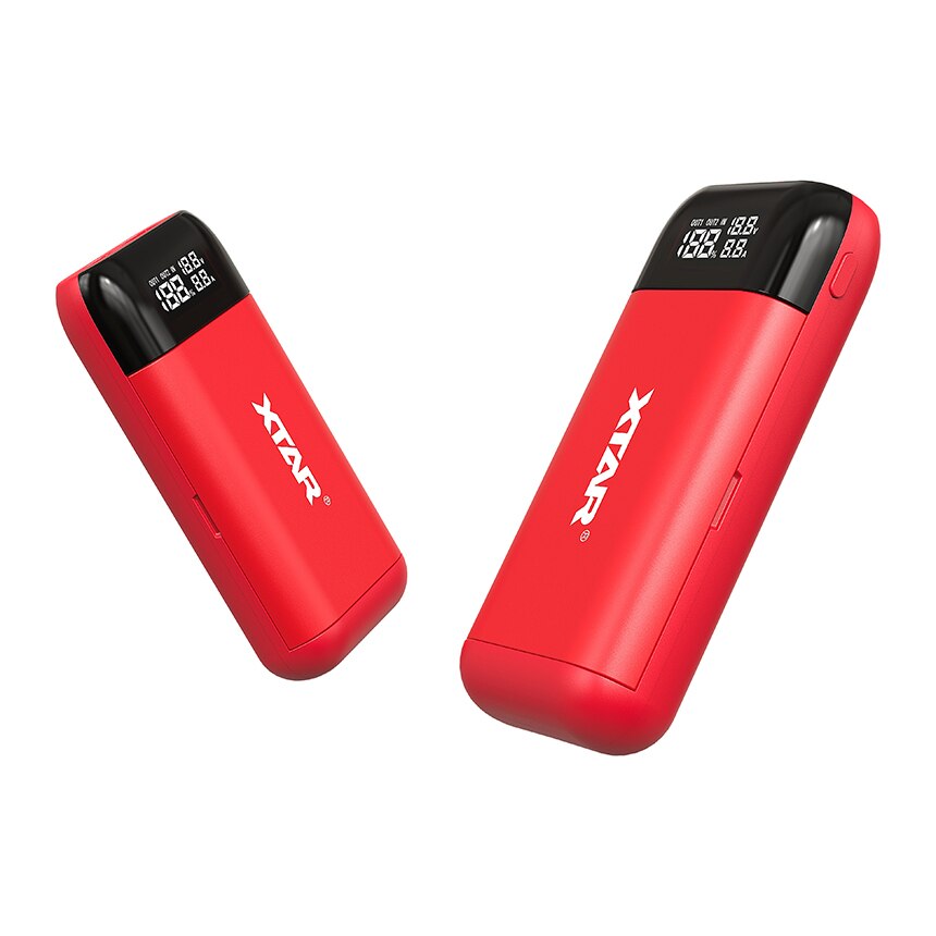 XTAR PB2S Portable Power Bank Charger TypeC INPUT QC3.0 ADAPTER USB LCD Fast Charger For 18700 20700 21700 18650 Battery Charger