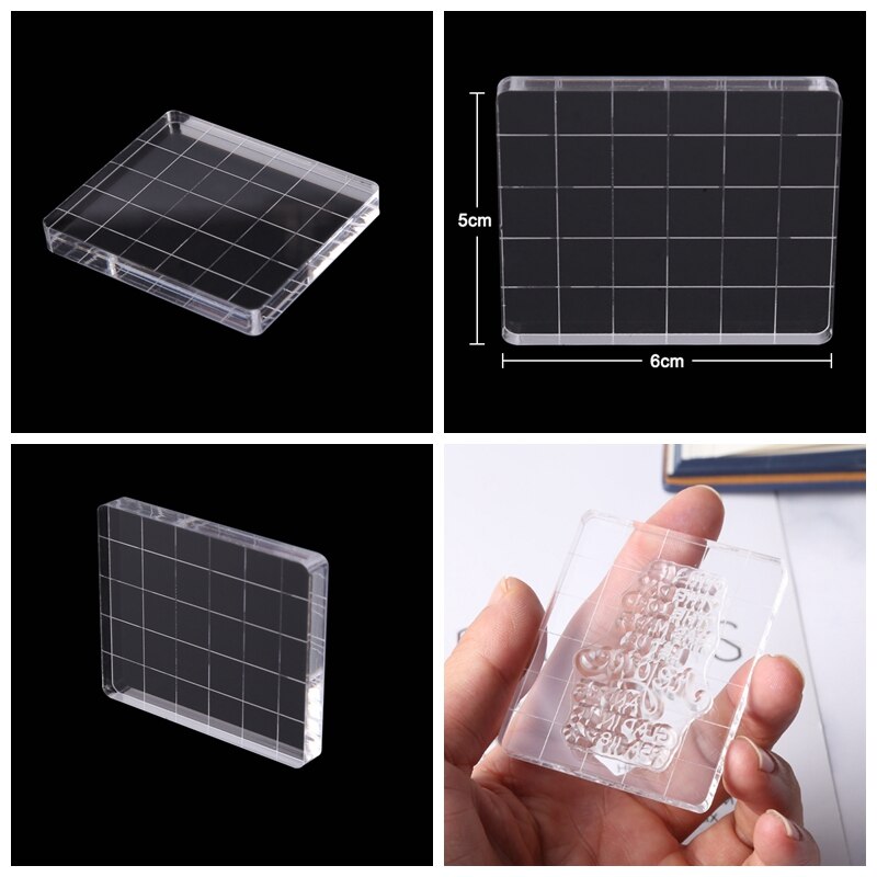 Clear Acrylic Stamp Block DIY Silicone Seals Scrapbooking / Card Making Stamping Handmade Tool: TT284