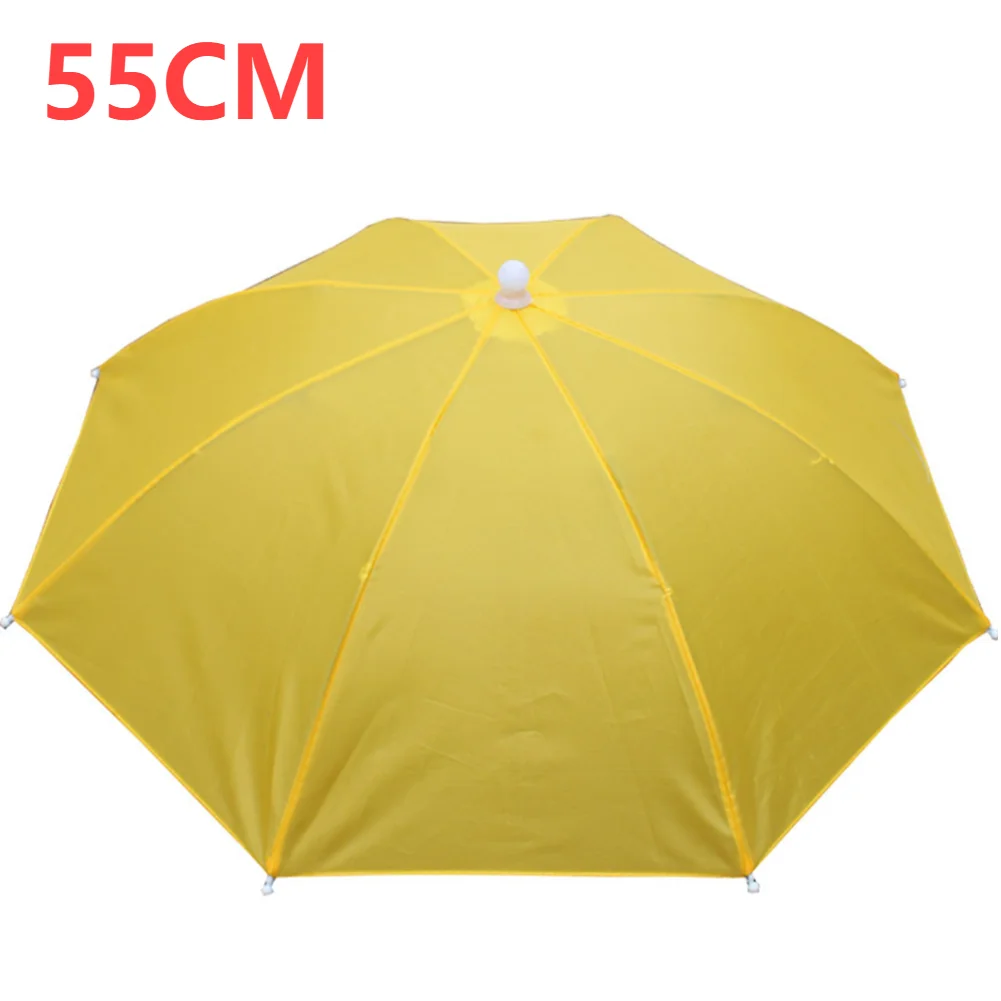 Regen Paraplu Hoed Outdoor Draagbare Regen Paraplu Hoed Opvouwbare Zonnekap Waterdichte Camping Vissen Hoofddeksels Strand Hoofdhoed: Lavendel