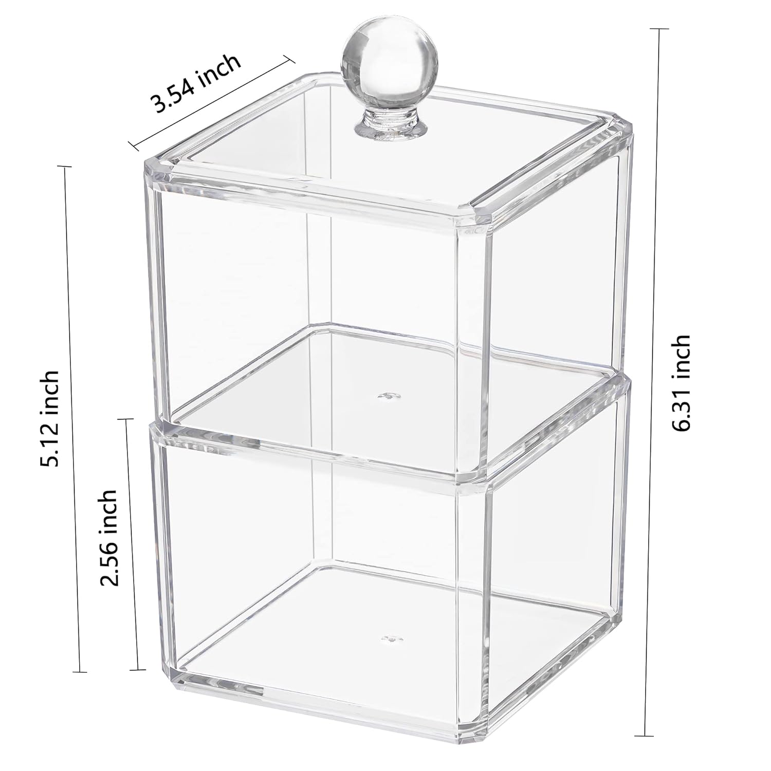 Clear Acrylic Makeup Layered Storage Box Dressing Table Cosmetic Lipstick Organizer Boxes Desktop Drawer Divider Storage: Dark Khaki