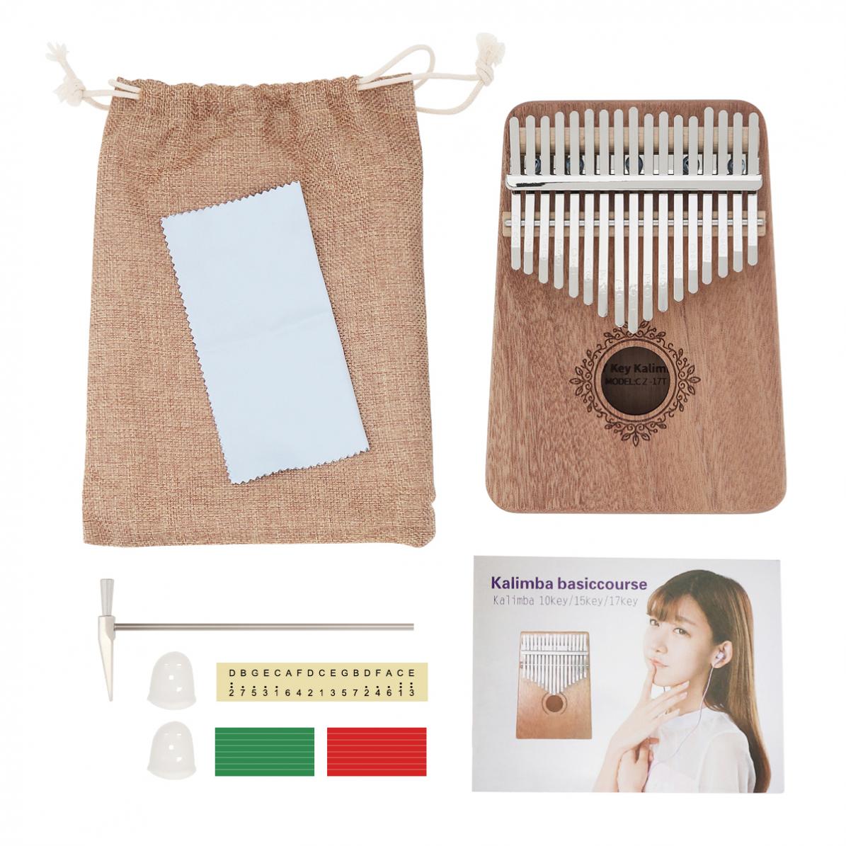 Thumb Piano 17 Keys Kalimba Thumb Piano Mbira Musical Instrument Keyboard Instruments Calimba Machine