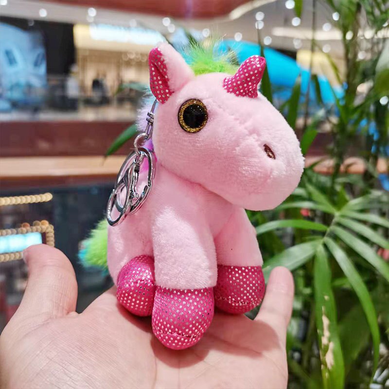 Cute Cartoon Animal Plush Keychain 15Cm Turtle Elephant Tiger Lion Hippo Raccoon Bulldog Bulldog Cat Penguin Monkey Plush Toy: E