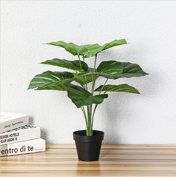 Arbre vert artificiel en plastique, fausses plantes, décoration de jardin pour la maison, toucher réaliste, décor de Table intérieure, petit arbre: Green radish