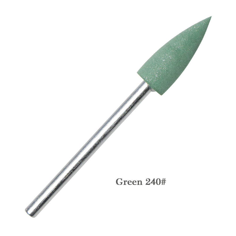 1pcs Rubber Silicon Nail Art Drill Bit 7 Colors Milling Cutter Manicure Pedicure Tools For Electric Machine JIGJ01