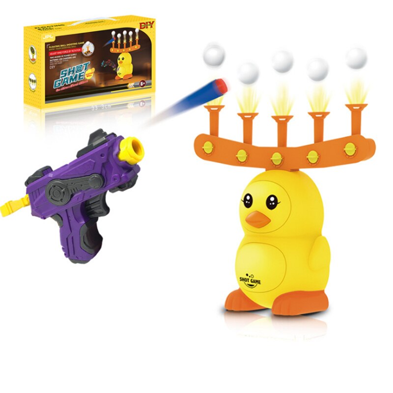 Shooting Games Kit DUCK Electric Floating Dart Target Practice Flying Ball Toys With Floating Ball Gun Toy for Adults Kids