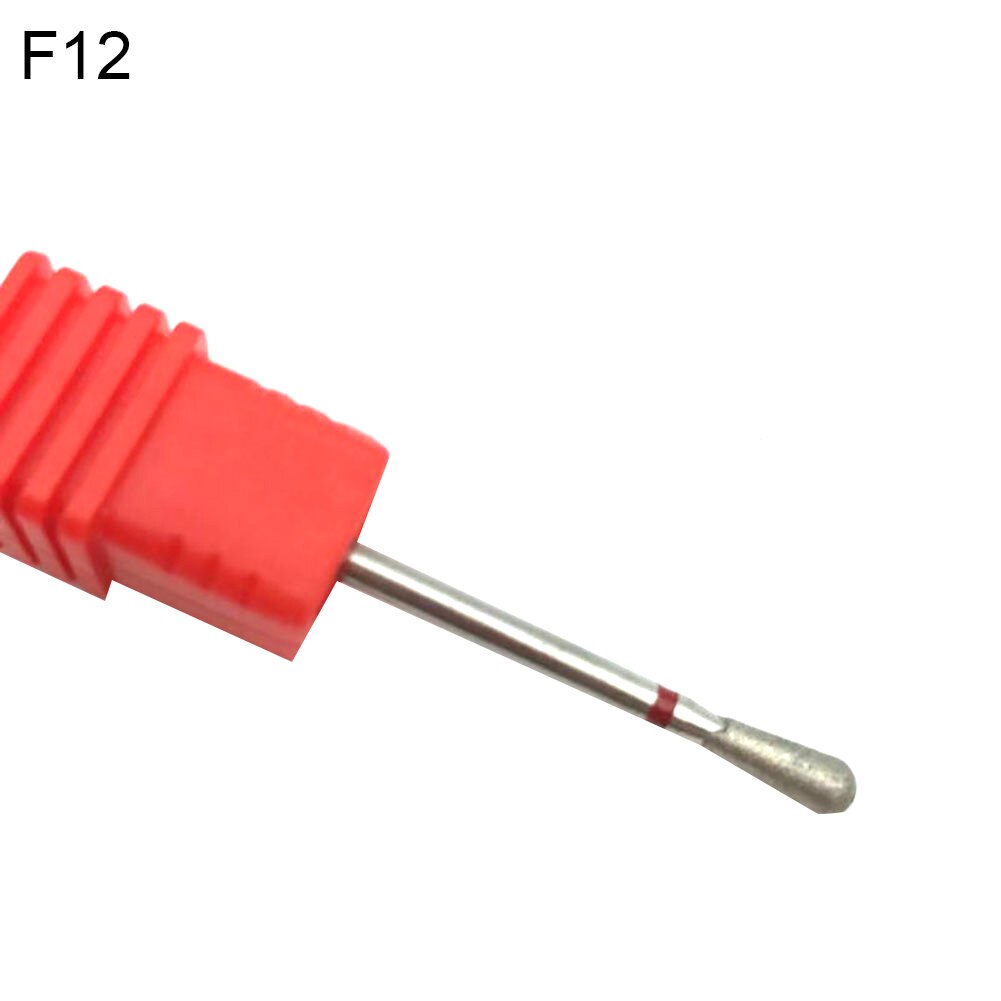 Tungsten Steel Nail Drill Bit Gel Polish Removal Milling Pedicure Manicure Tool Nail Drill Bit For Electric Manicure Drills: F12