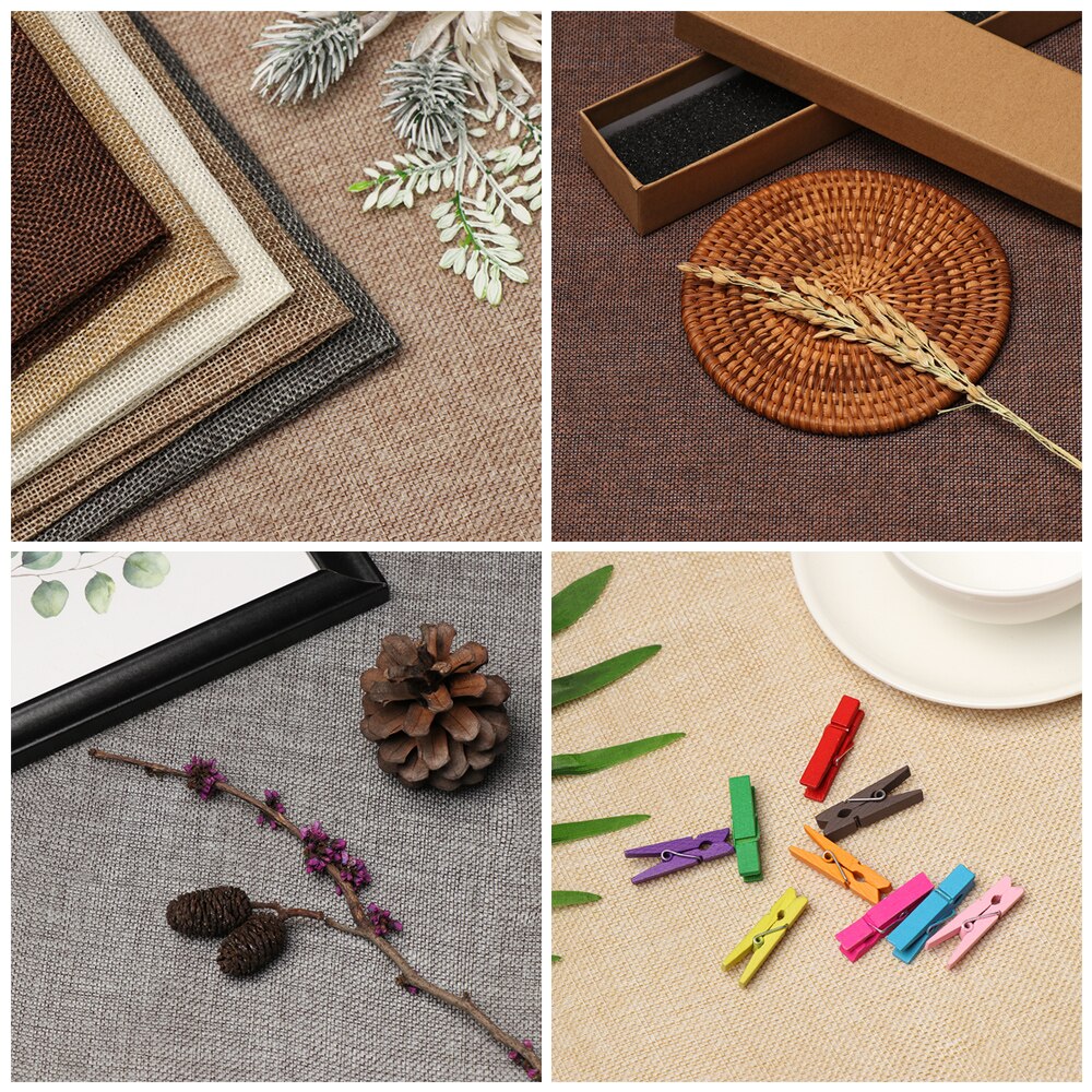 45*50 45*100 cm Fotografie Beperking Linnen Effen Kleur Achtergrond Doek Geweven Stof Vintage Achtergrond Props