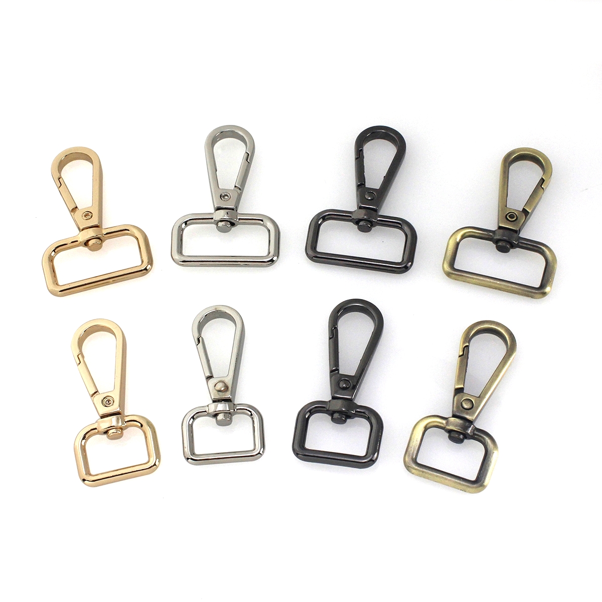 1pcs Metal Snap Hook Swivel Eye Trigger Clip Clasp for Leather Craft Bag Strap Belt Webbing 5/8" 6/8" 1" Three Size More Color