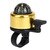 Cloche de vélo VTT boussole aluminium équipement de cyclisme accessoires corne alarme sonore alliage sûr clair: Gold