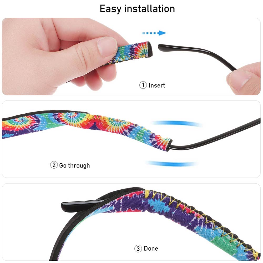 Coolrunner Floating Sunglass Straps 2-Pack - 19 Inch Neoprene Eyewear Retainers For Water Sports