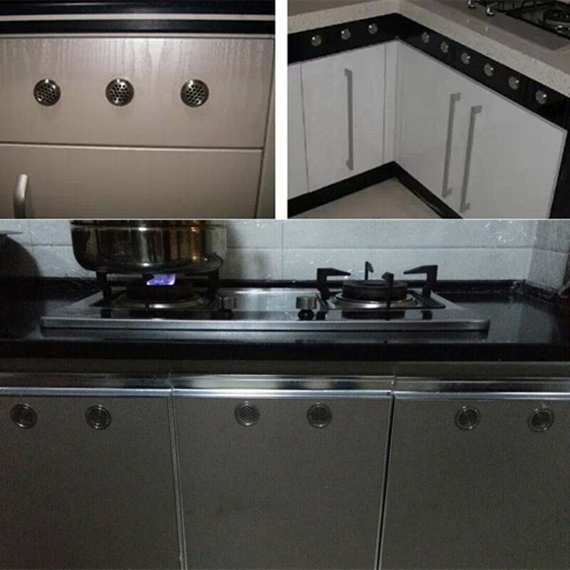 1pcs Dia.19mm/25mm/29mm/35mm/53mm Cabinet Air Vent Louver Mesh Hole round Stainless Steel Flat surface Convex surface