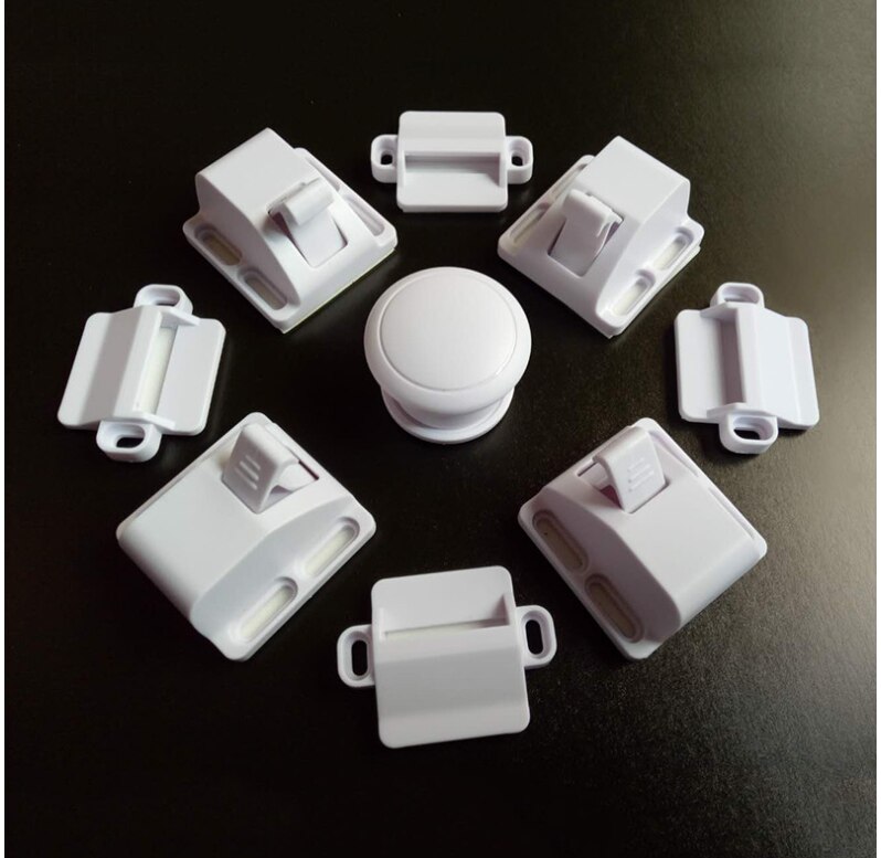 Magnetic Child Lock Children Protection Baby Safety Lock Drawer Latch Cabinet Door Lock Limiter Children Security Locks: Default Title