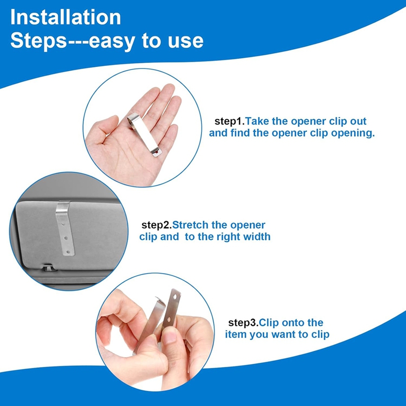 6 Stuks Garage Deur Opener Clips,Garage Deur Afstandsbediening Opener Vervanging Garagedeur Afstandsbediening Opener Geschikt Voor 29b137