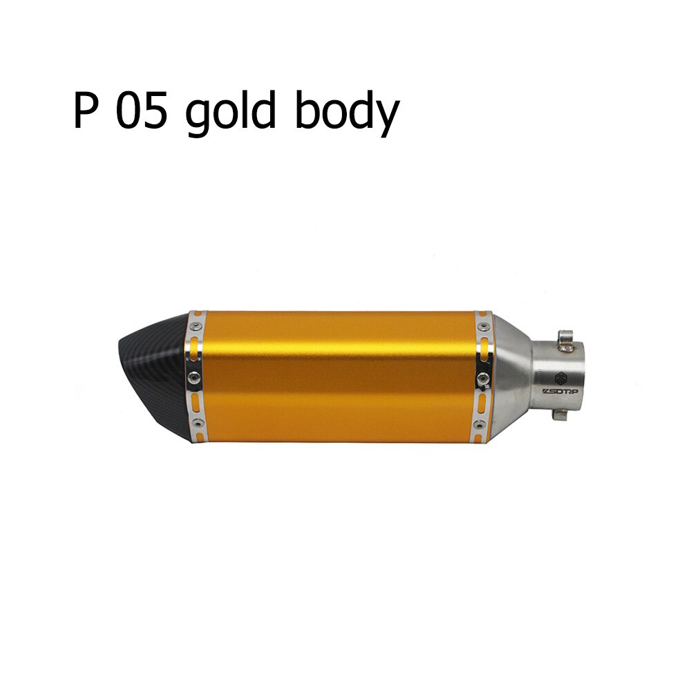 Sclmotos- 51mm Motorcycle Akrapovic Yoshimura Exhaust Muffler Pipe with DB Killer Escape Moto Pitbike Racing NMAX CB650F MT03: model P-05