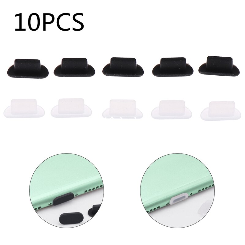 10Pcs Siliconen Slijtvaste Telefoon Oortelefoon Case Tablet Stof Stekkers Voor Iphone 5S 6 8P Iphone 11 Iphone 12 Pro Airpods Headset