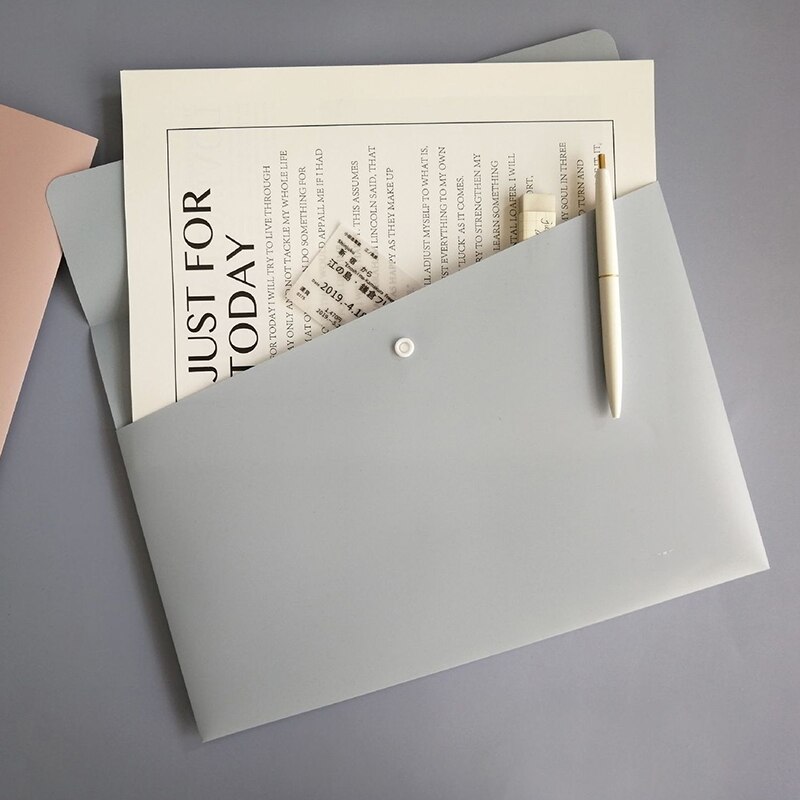 File Folder Organizer With Buckle Blue Green Pink 32x23cm for School Office Student Teacher Organizer With Buckle File Folder