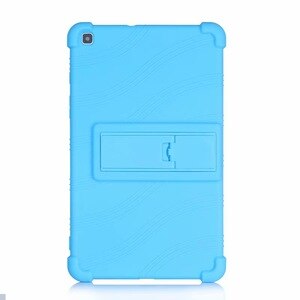 Child Shockproof Silicon Case For Samusng Galaxy Tab A 8.0 inch T290 SM-T290 T295 T297 Kickstand Tablet Shell Case Cover #S: blue