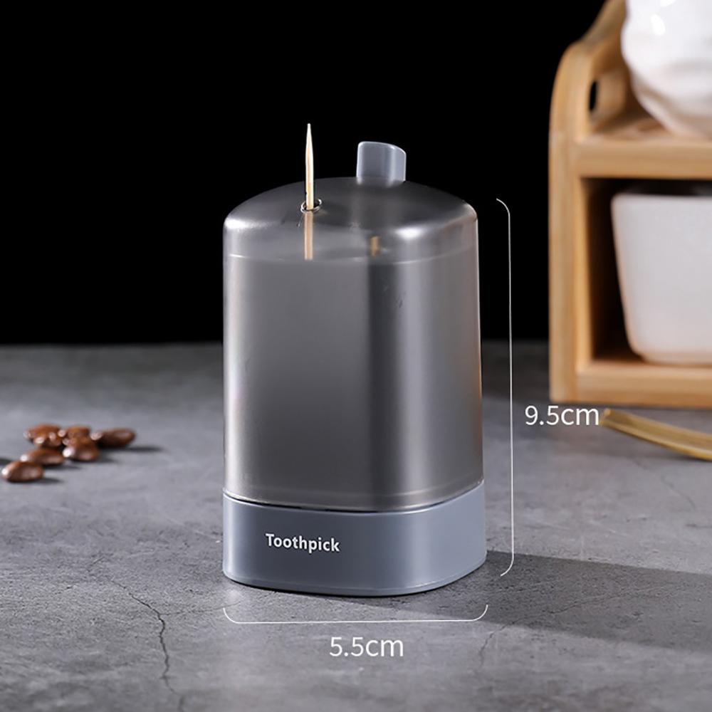 Automatic Pop-up Toothpick Box Holder Container Portable Toothpick Dispenser Home tooth pick Stroage Rack #623: GY