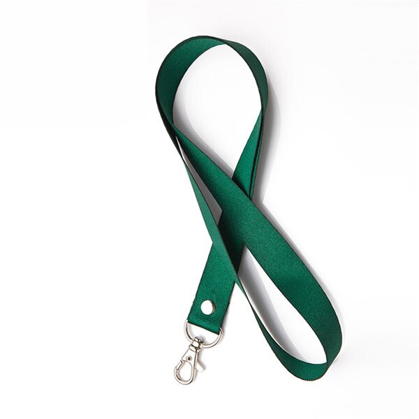 Badge Holder Lanyard 46CM Candy Color Lanyard for Name Tag ID Card Exhibition Card Holder Badge Holder Office and School Supplie: deep green