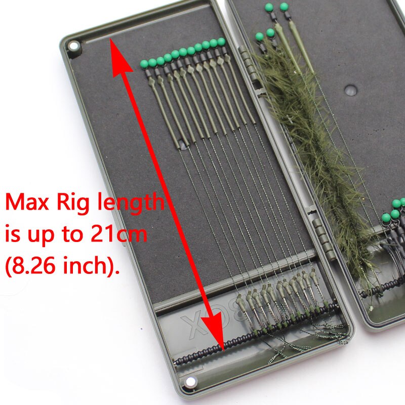 Carp Fishing Terminal Tackle Box With Rig Stop Pins For Ronnie Rig Storage Box Black Feeder Fishing Accessories Rig Case