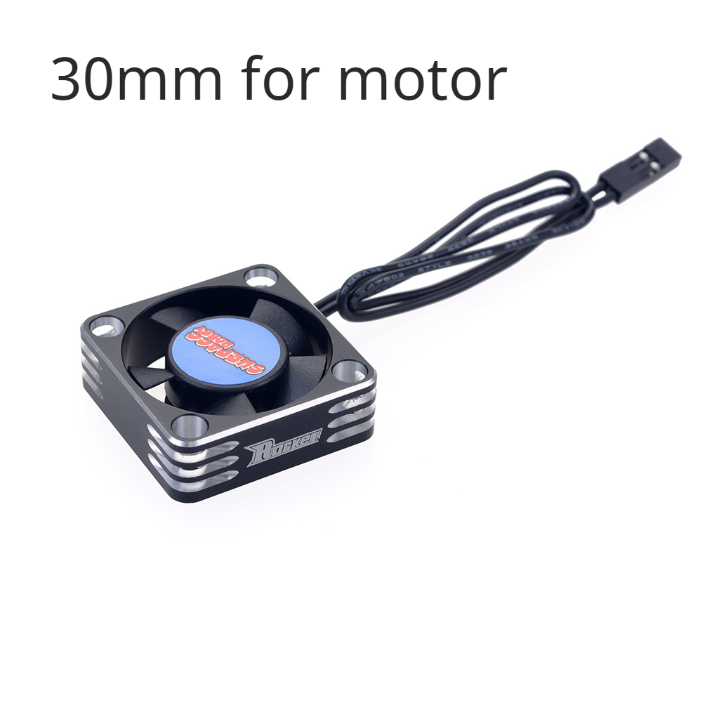 SURPASS Rocket Metal Cooling Fan Motor 25mm 30mm 35mm 40mm 50mm Aluminum Cool Fan Heat Sink Fan Cover for 3650 540 RC Motor ESC: light green