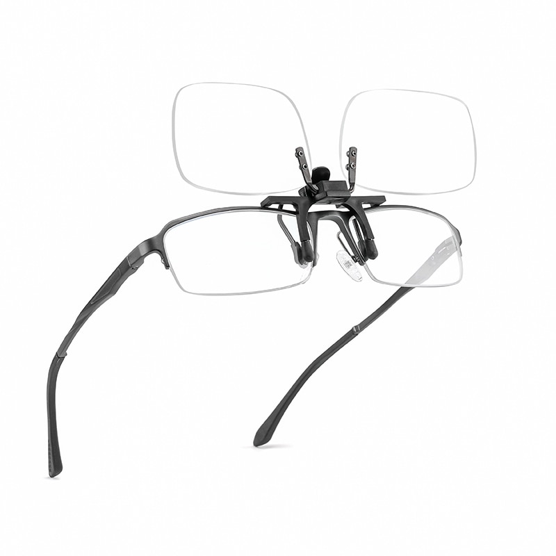 Flexible Rimless Reading Glasses Men Diopter Glasses Oculos Portable Clip On Reading Glasses Men Women Clip Presbyopic Glasses