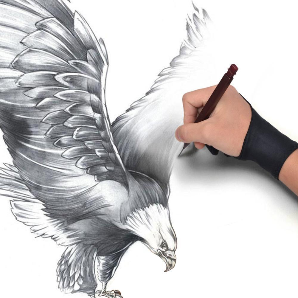 KIM YUAN Anti-missing handschoenen Professionele twee-vinger handschoenen Handschoenen touch anti-missing platte anti-zweet schilderen