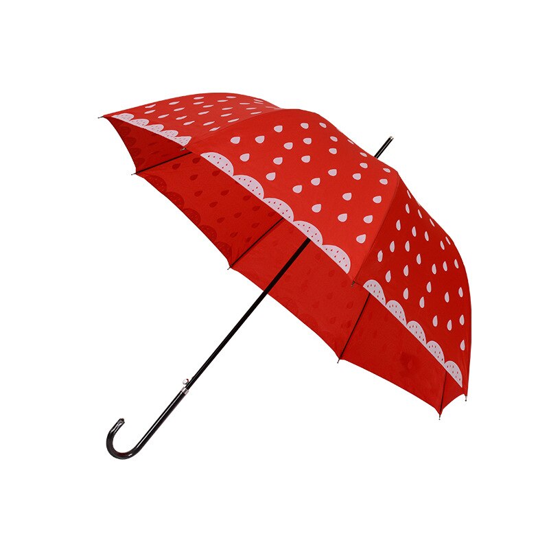 Cute Fruit Children Umbrella Long-handled Manually Kids Umbrella Fashionable Boys Girls Watermelon Strawberry Umbrella