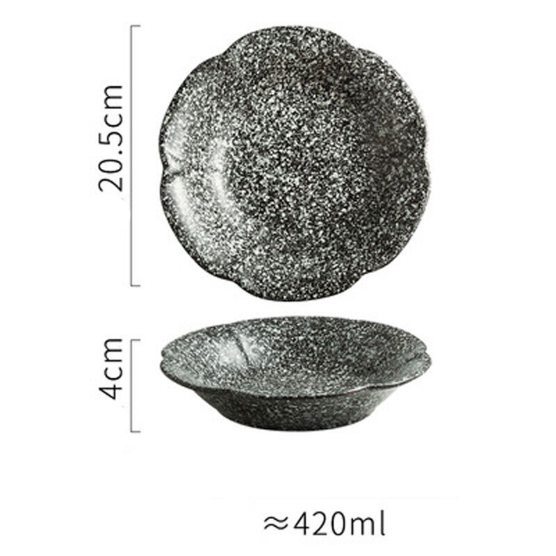 Creatieve Keramische Magnolia Plaat Japanse Stijl Minimalistische Restaurant Plaat Diepe Schotel Plaat Koude Schotel Plaat Pickle Plaat Dessert: E