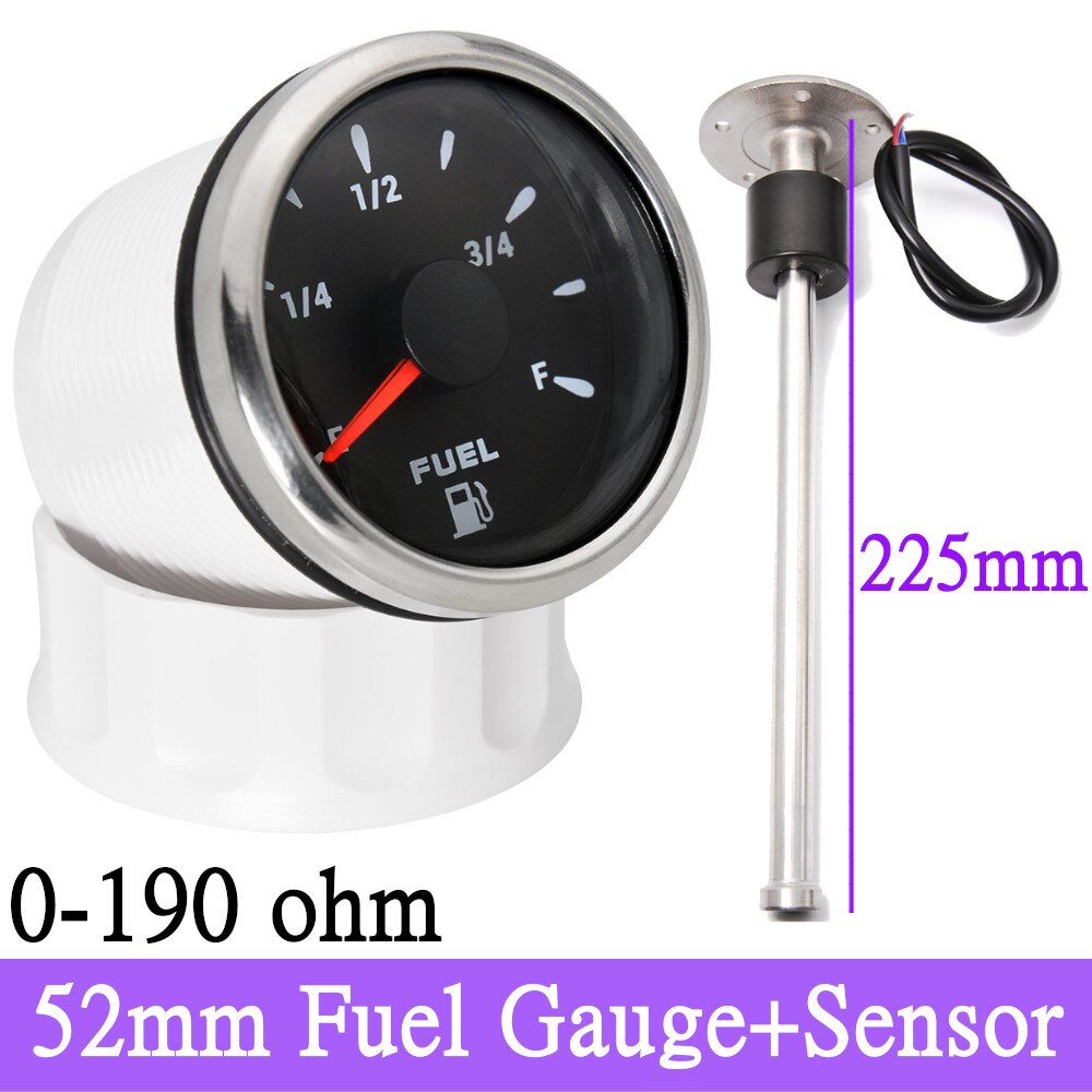 Acier Inox 316L IP67 Indicateur Angle De Gouverne Sharplace - 52mm, 9-32V, IP67 | Pour Bateau, Marine Indicateur 52mm Marine