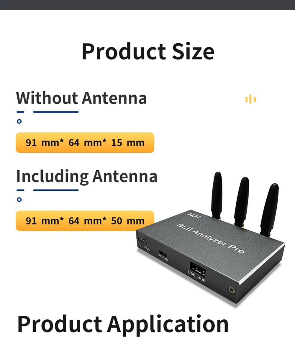 Wch Ble-Analyzerpro Bluetooth Analyzer Packet Capture Tool Ondersteuning Ble4.0/4.1/4.2/5.0/5.2