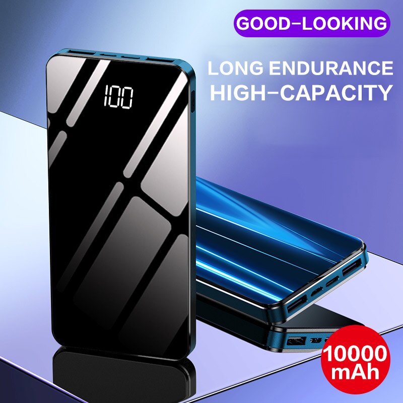 NOHON 10000 mAh batterie externe Portable 10000 mAh Powerbank Mini chargeur de batterie externe pour iPhone Xiaomi Mi9 banque de pauvreté numérique