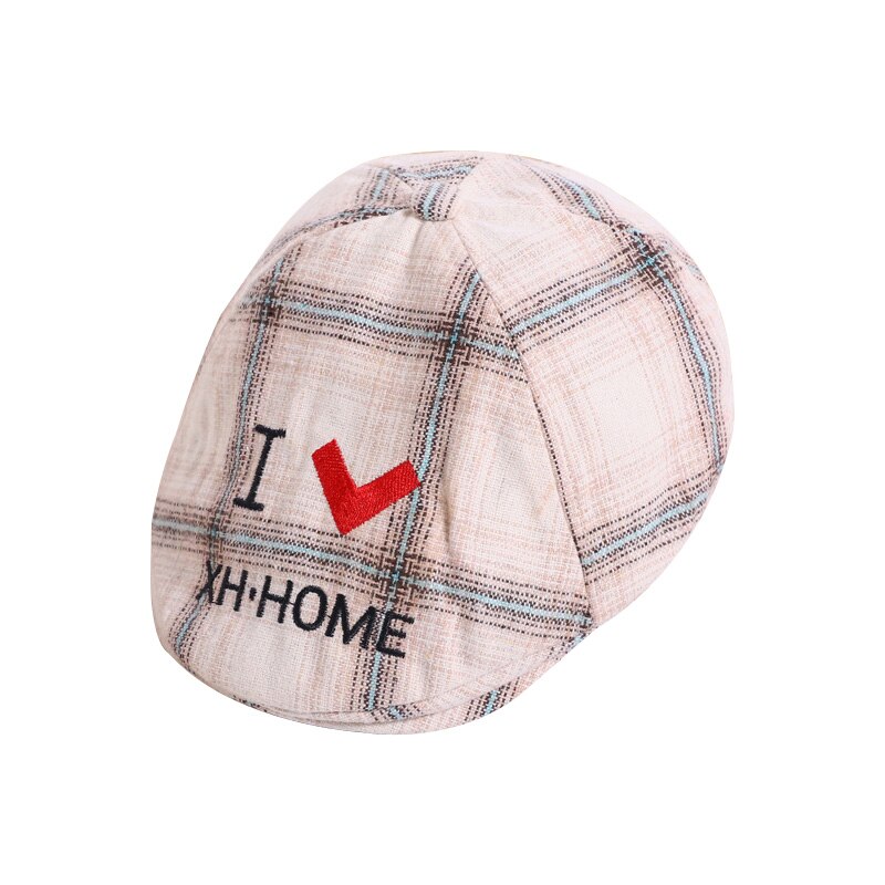 Baby Hoed Katoen Plaid Mode Baby Voor Jongens Baret Cap 2-3 Jaar Oude Baby Hoeden Kids Accessoires comfortabele Caps Zonnehoed